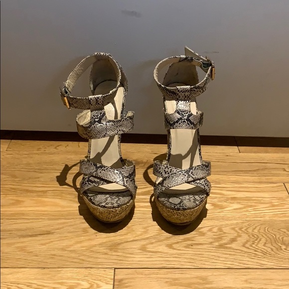 Snake prink espadrille wedge - Picture 2 of 2